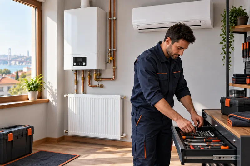 Kombi, klima ve radyatör servis ekipmanları