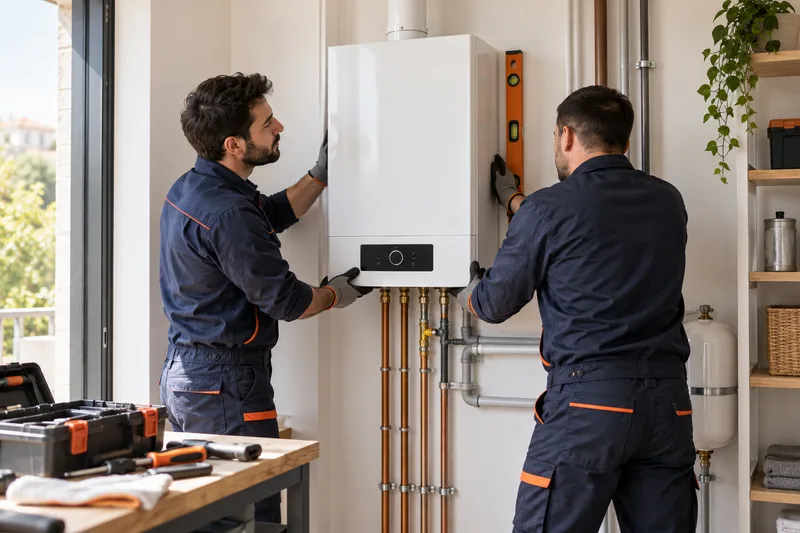 Kombi montajı ve değişimi kapsamında teknik çalışma